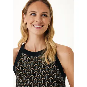Women's Geometric Jacquard Print Tank Top Mexx image-5