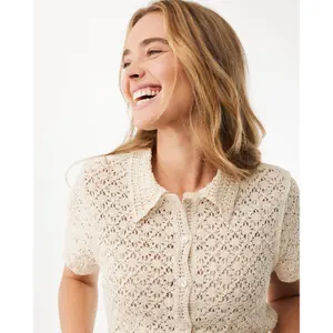 Women's crochet polo Mexx image-3