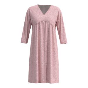 1230078-1114-3-4-sleeve-nightdress-for-women-mey-flowerlets-bridal-pink