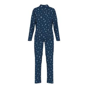 1240098-1118-women-s-button-up-long-shirt-pyjama-mey-polar-sky-deep-marine
