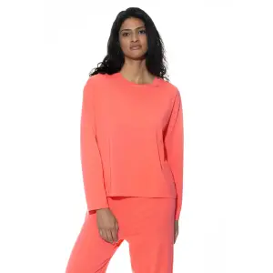 T-shirt de manga comprida feminina Mey Relaxed Nights image-1