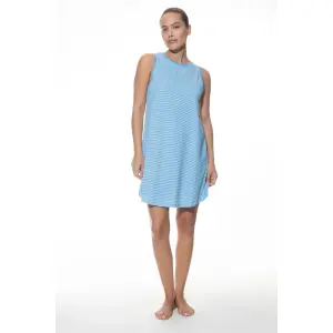 Camisola de dormir sem mangas para mulher Mey Small Stripes image-1