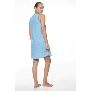 Camisola de dormir sem mangas para mulher Mey Small Stripes image-2