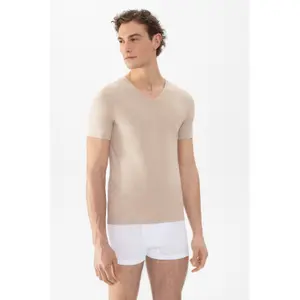 T-shirt de algodão confortável Mey image-1