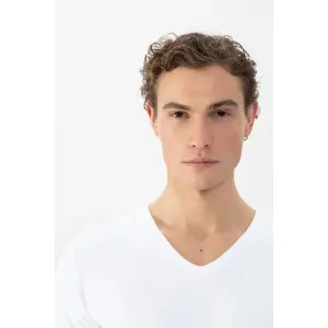 T-shirt de decote em V Mey Comfort Cotton image-4