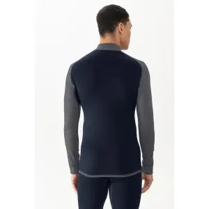 Long-sleeved base layer with high collar and zip Mey Prfrmnc image-2