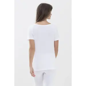 T-shirt com decote em V para mulher Mey Superfine Organic image-2