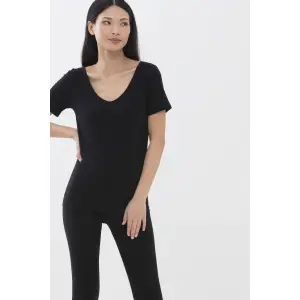 T-shirt com decote em V para mulher Mey Superfine Organic image-1