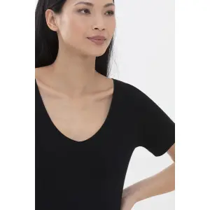 T-shirt com decote em V para mulher Mey Superfine Organic image-3