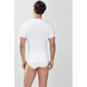 T-shirt med V-ringning Mey Noblesse image-1