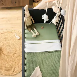 Fitted Sheet for Baby Mattress in Jersey Meyco Baby 40x80/90 cm (x2) image-1