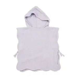 Baby bath poncho Meyco Baby Wavy Soft Lavender image-0
