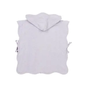 Baby bath poncho Meyco Baby Wavy Soft Lavender image-1