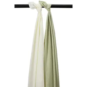Pre-Washed Muslin Wrap Baby Meyco Baby (x2) image-0