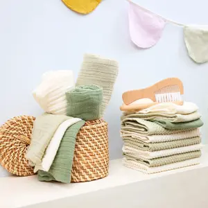 Pre-Washed Muslin Wrap Baby Meyco Baby (x2) image-1