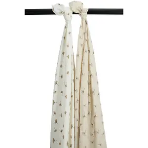 Pre-Washed Muslin Wrap Baby Meyco Baby (x2) image-0