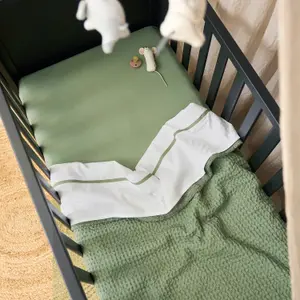 Fitted Sheet for Baby Mattress in Jersey Meyco Baby 70x140/150 cm (x2) image-1