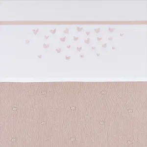 Cot Sheet Baby Meyco Baby Hearts 75x100 cm image-1