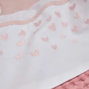 Cot Sheet Baby Meyco Baby Hearts 75x100 cm image-3