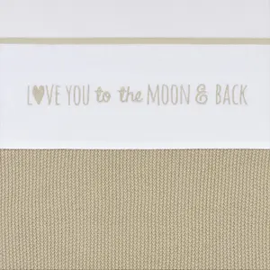 Spänna över babysäng Meyco Baby Love you to the moon & back 75x100 cm image-1
