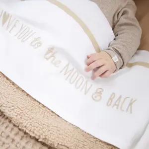 Spänna över babysäng Meyco Baby Love you to the moon & back 75x100 cm image-3