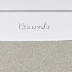 Cot Sheet Baby Meyco Baby Klein Wonder Greige 75x100 cm image-1