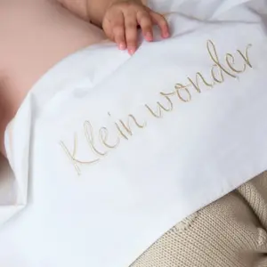 Bettlaken Baby Meyco Baby Klein Wonder Soft Sand 75x100 cm image-3