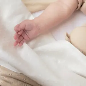 Cot Sheet Baby Meyco Baby Plume 100x150 cm image-2