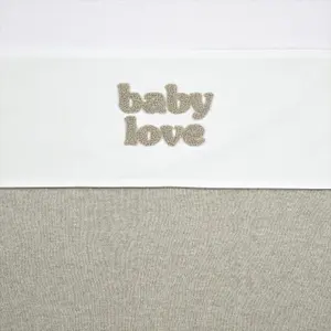 Cot Sheet Baby Meyco Baby Baby Love 75x100 cm image-1