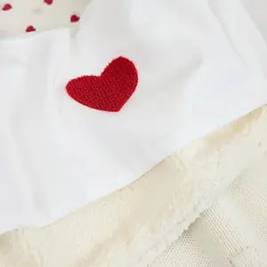 Cot Sheet Baby Meyco Baby Sweet Heart 100x150 cm image-2