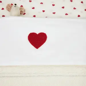 Cot Sheet Baby Meyco Baby Sweet Heart 100x150 cm image-3