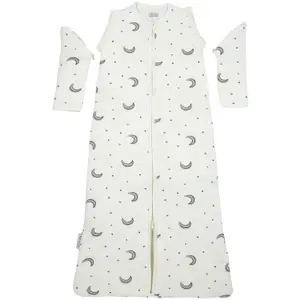 Verwarmde slaapzak met afneembare mouwen voor baby Meyco Baby Interlock image-1