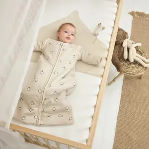 Baby Jersey Sleeping Bag with Detachable Sleeves Meyco Baby Interlock image-3