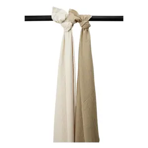 Pre-Washed Muslin Wrap Baby Meyco Baby (x2) image-0
