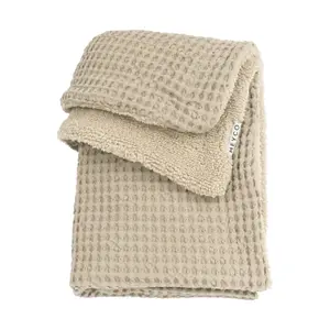 Teddy Baby Waffle Fabric Blanket Meyco Baby image-0