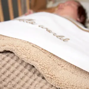 Teddy Baby Waffle Fabric Blanket Meyco Baby image-4