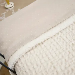 Teddy Baby Waffle Fabric Blanket Meyco Baby image-3