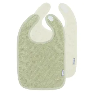 Velcro Bib Baby Meyco Baby Popcorn (x2) image-0