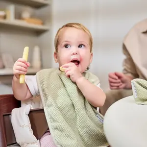 Velcro Bib Baby Meyco Baby Popcorn (x2) image-1