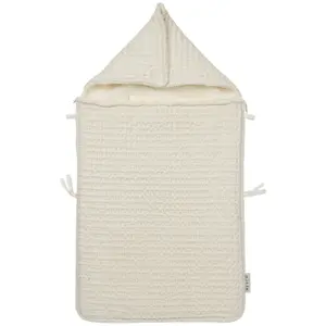 Chancelière til barnevogn i prikket teddy stof baby Meyco Baby 40x82 cm