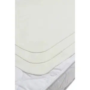 Baby mattress protector Meyco Baby Molton (x3) image-1