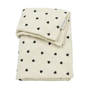 Embroidered Pre-washed Muslin Blanket Baby Meyco Baby image-0
