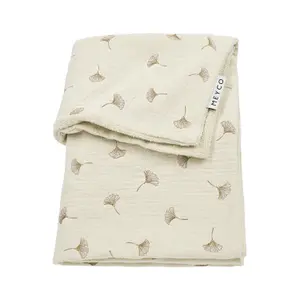 Embroidered Pre-washed Muslin Blanket Baby Meyco Baby image-0