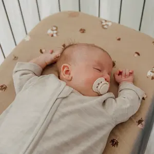 Tryckta madrasskydd för baby Meyco Baby 75x95 cm image-3