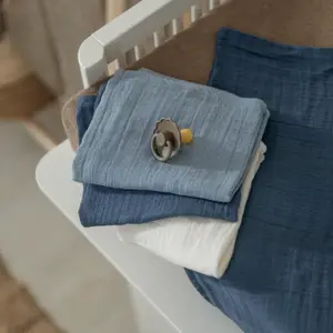 Pre-Washed Muslin Wrap Baby Meyco Baby (x3) image-1