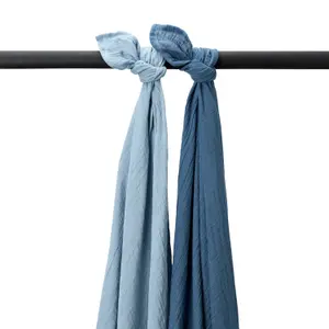 Pre-Washed Muslin Wrap Baby Meyco Baby (x2) image-0