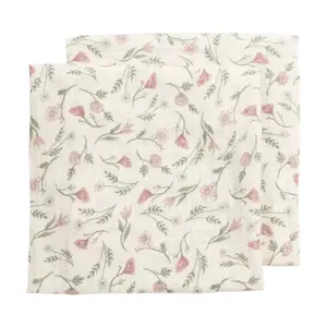Pre-Washed Muslin Wrap Baby Meyco Baby (x2) image-0