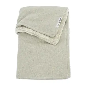 Teddy Baby Knitted Blanket Meyco Baby Basic image-0