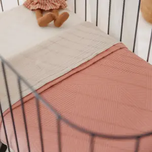 Couverture en flanelle jacquard tricotée bébé Meyco Baby image-3