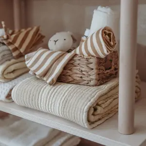 Pre-Washed Muslin Blanket Baby Meyco Baby image-3